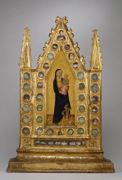 Tabernáculo relicario con la Virgen y el Niño de Naddo Ceccarelli